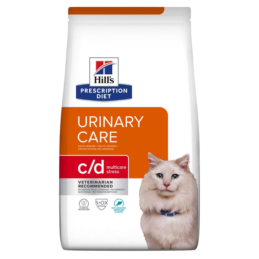 Hill's Hill'S Cd Multicare Calm Urinary Ocean Chicken Tuna Turkey Adult Dry Cat Food pet food packaging